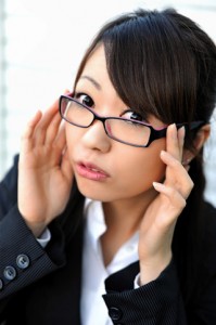 メガネ女子